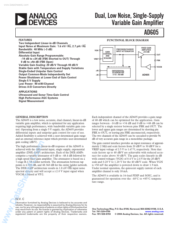 AD605 Analog Devices