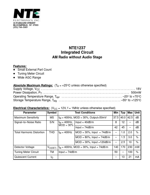 NTE1237