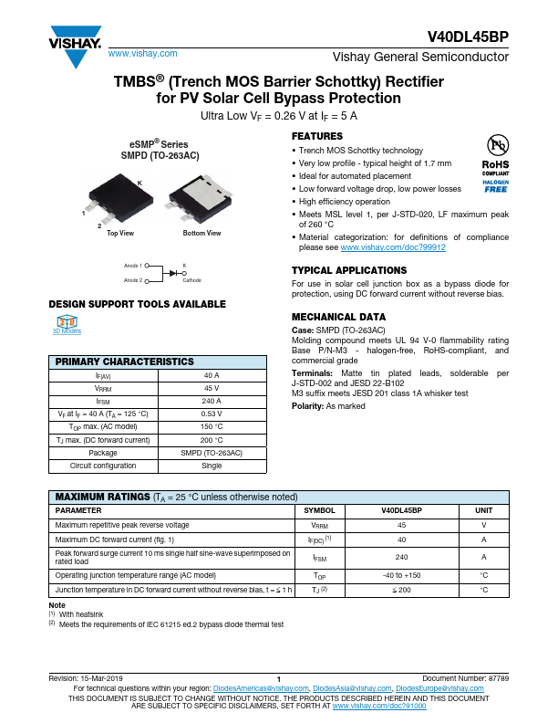 <?=V40DL45BP?> डेटा पत्रक पीडीएफ