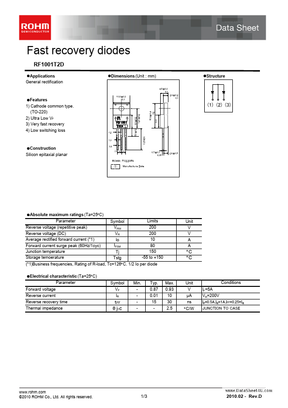 RF1001T2 Rohm