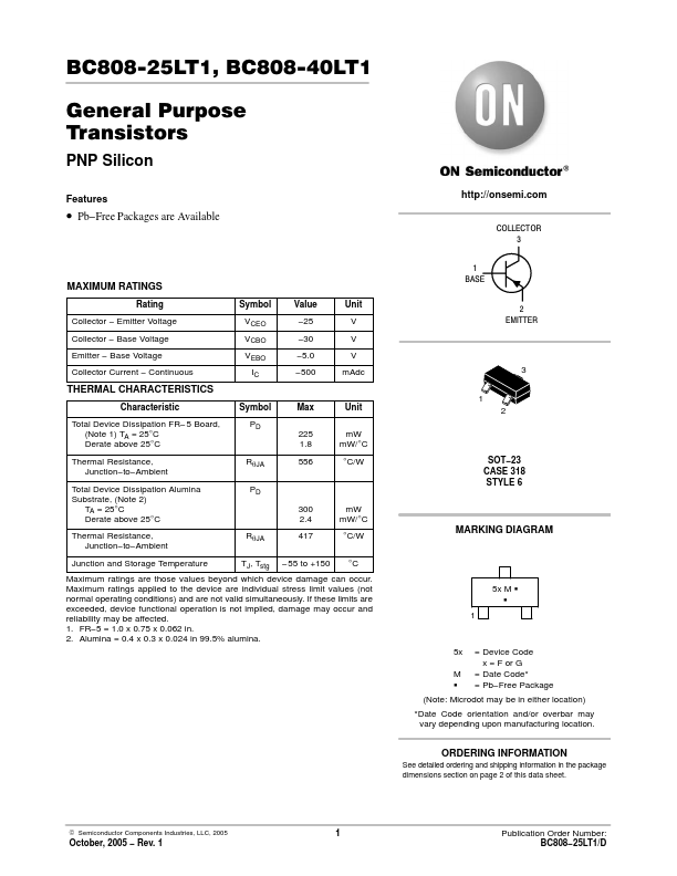 <?=BC808-25LT1?> डेटा पत्रक पीडीएफ