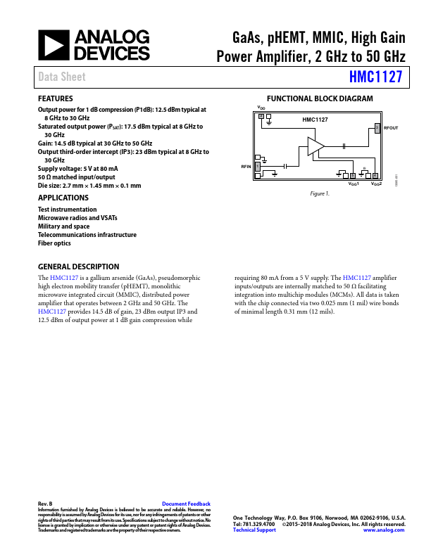 HMC1127 Analog Devices