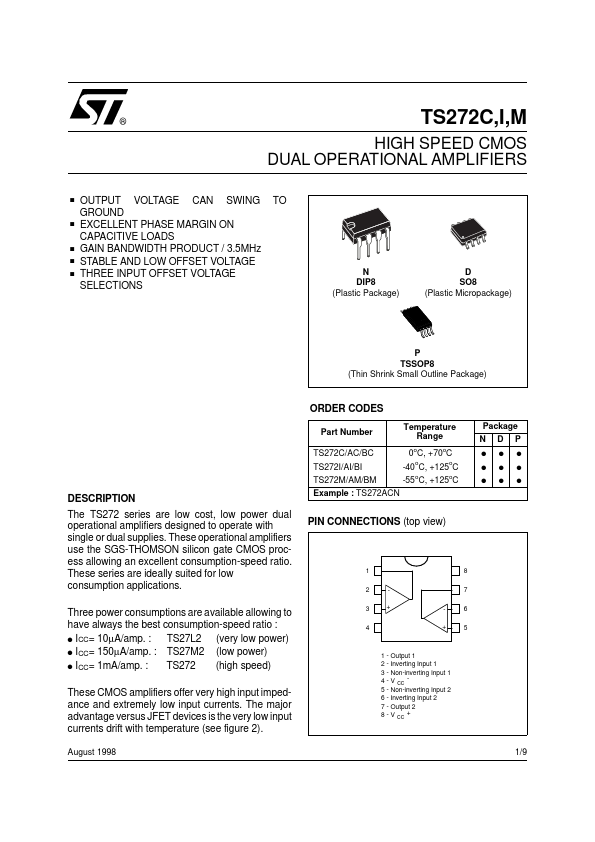 TS272M STMicroelectronics