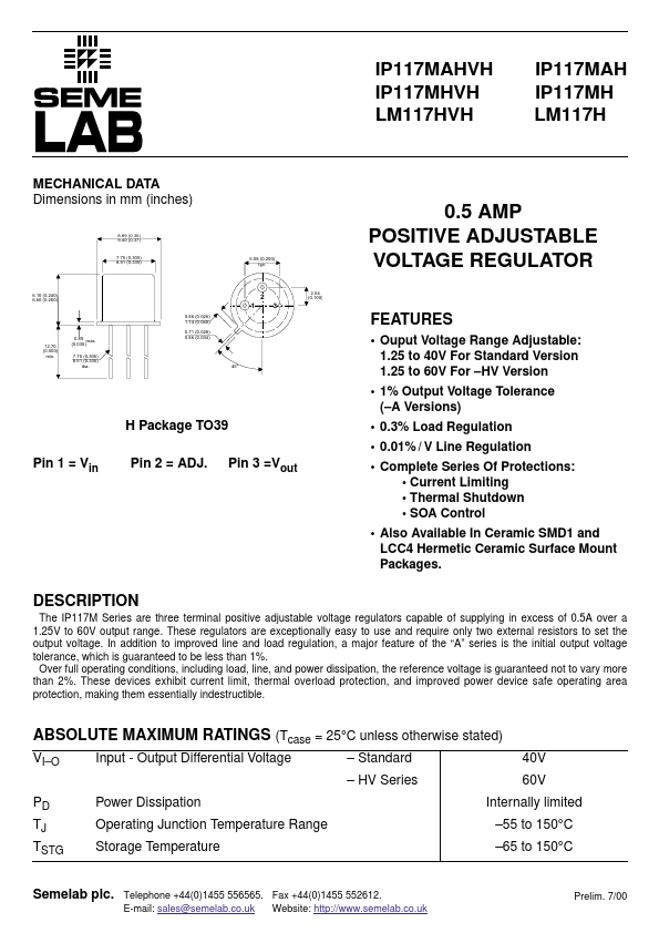 IP117MHVH Seme LAB