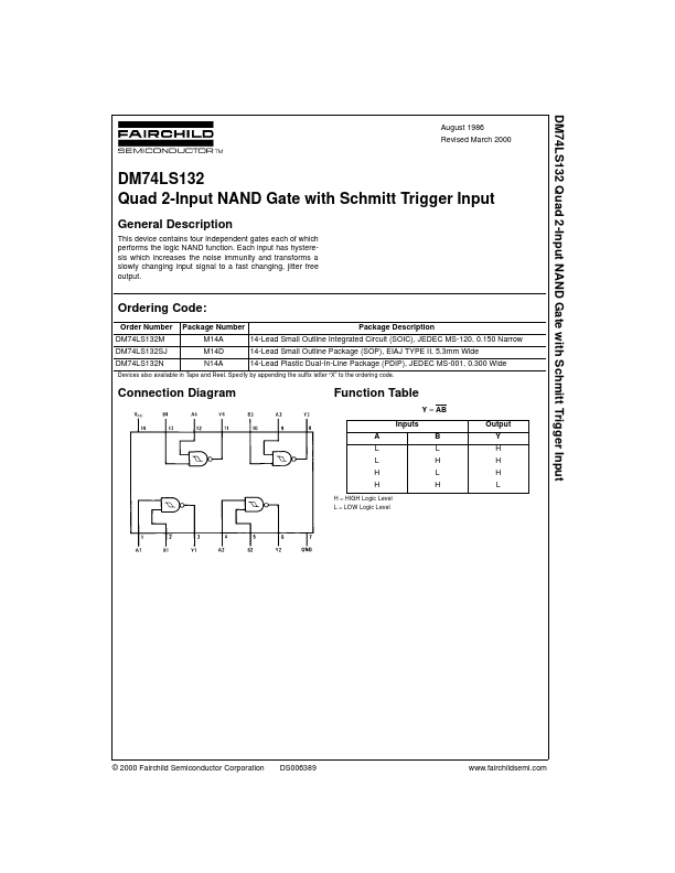 74LS132 Fairchild Semiconductor