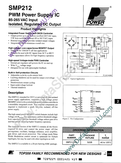 <?=SMP212SRI?> डेटा पत्रक पीडीएफ