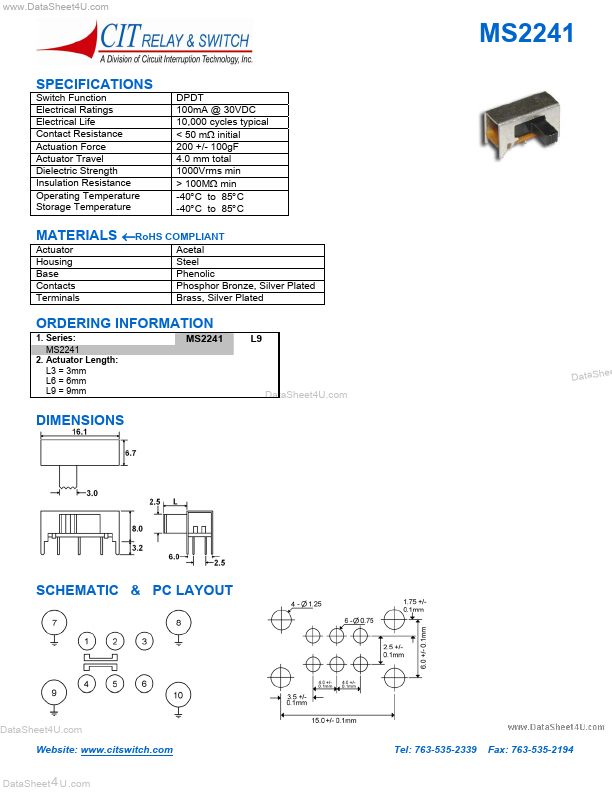 MS2241 CIT Relay