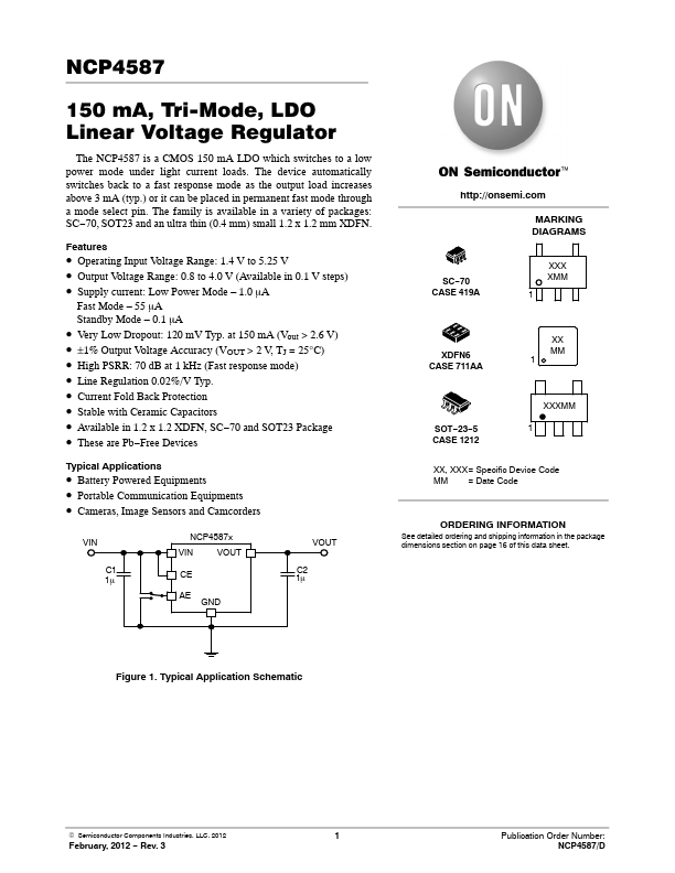 NCP4587 ON Semiconductor