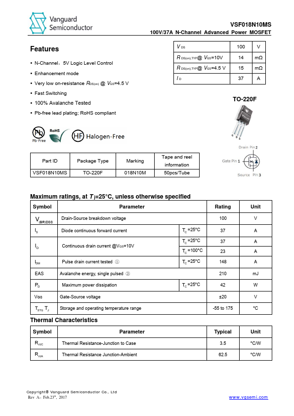 VSF018N10MS