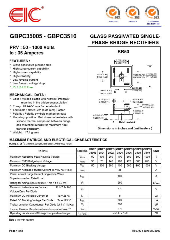 GBPC3502 EIC