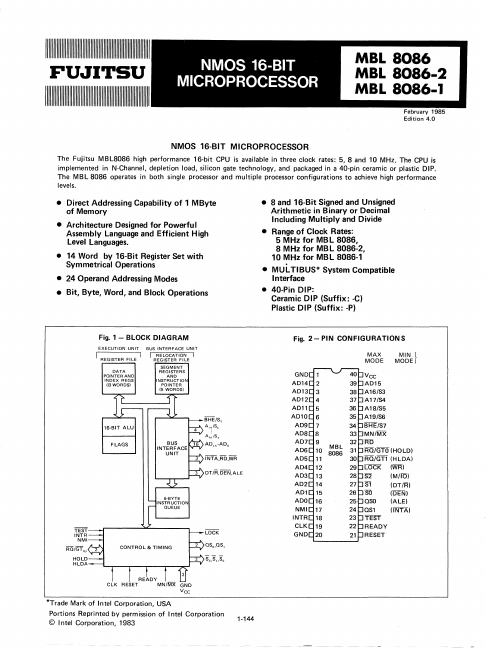 MBL8086-2 Fujitsu