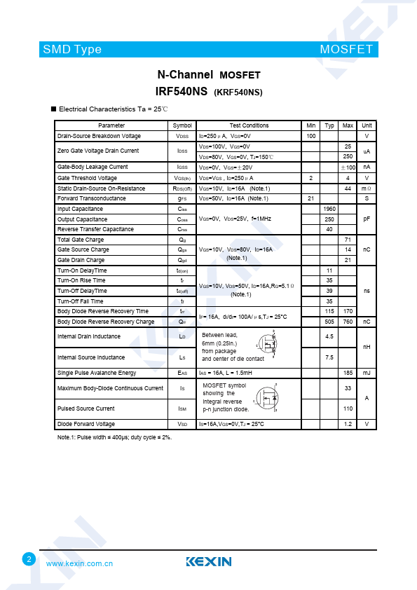 KRF540NS