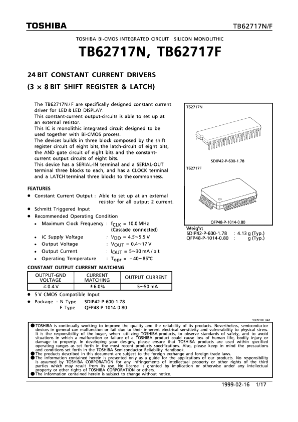 TB62717F Toshiba