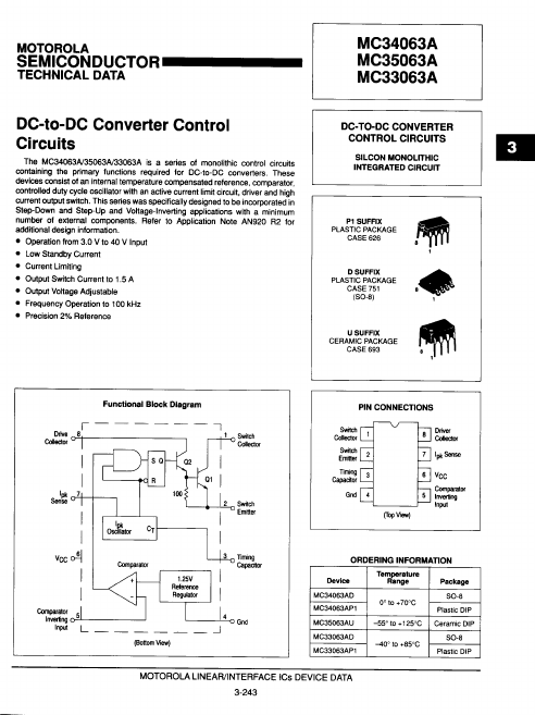 MC35063A Motorola Semiconductor