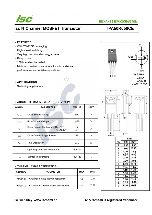 IPA50R650CE