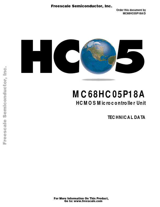 MC68HC05P18A Freescale Semiconductor