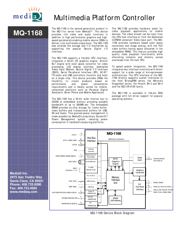 MQ-1168 MediaQ