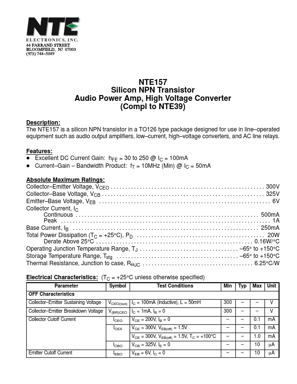 NTE157