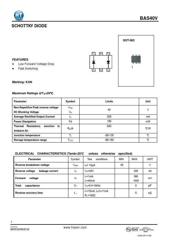 BAS40V