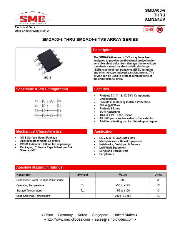 SMDA05-6 Sangdest Microelectronics