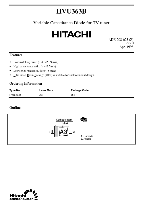 HVU363B Hitachi Semiconductor
