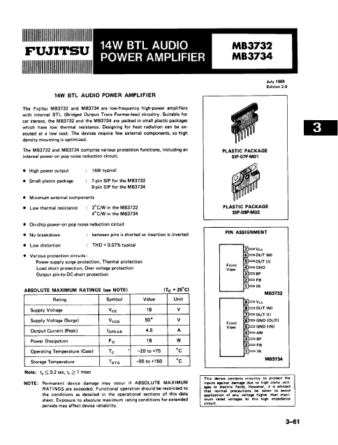 MB3732 Fujitsu