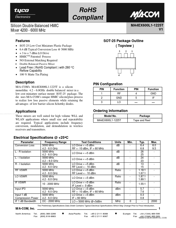 MA4EX600L1-1225T