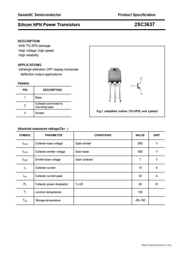 2SC3637 SavantIC