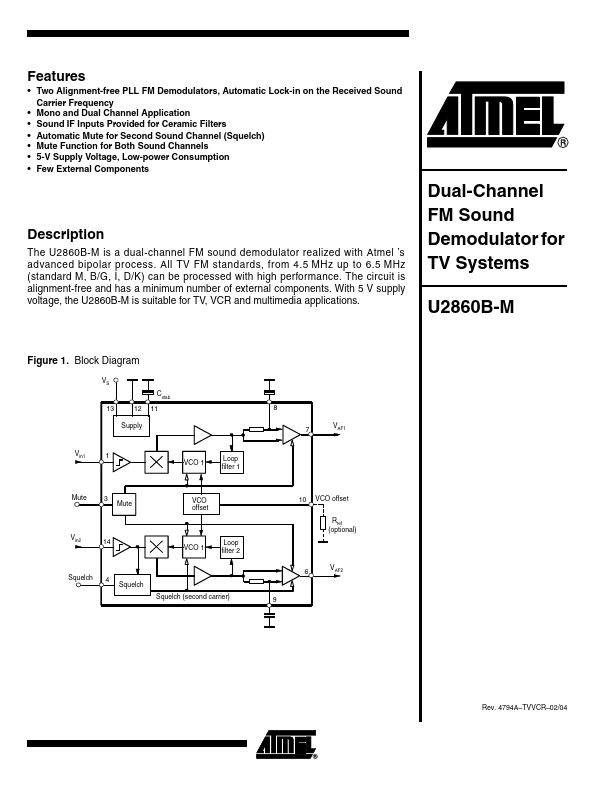 U2860B-M Atmel