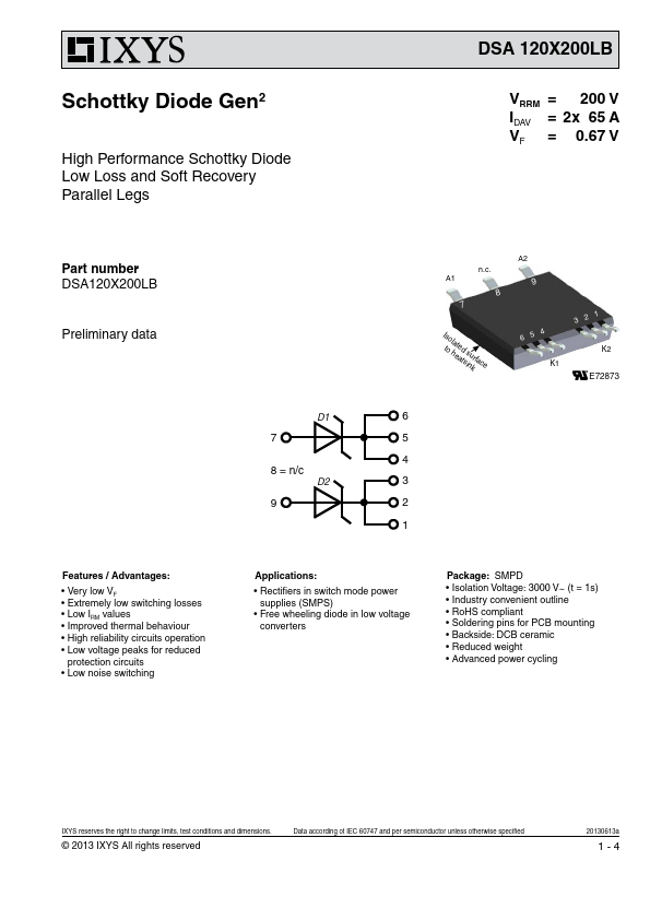 <?=DSA120X200LB?> डेटा पत्रक पीडीएफ