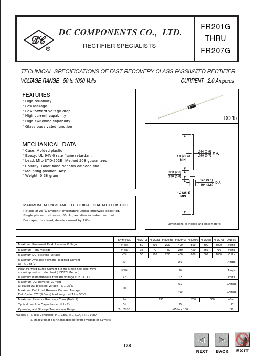 FR203G Dc Components