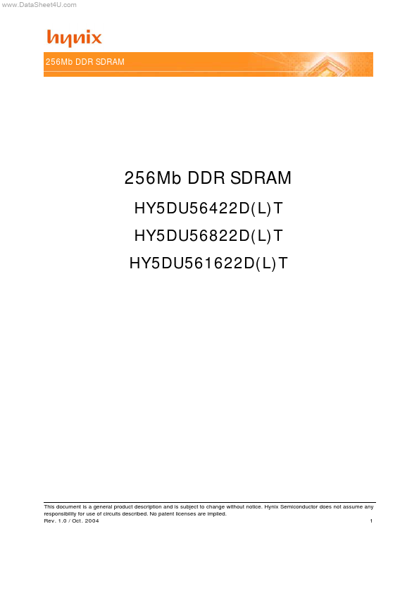 HY5DU56822LT Hynix Semiconductor