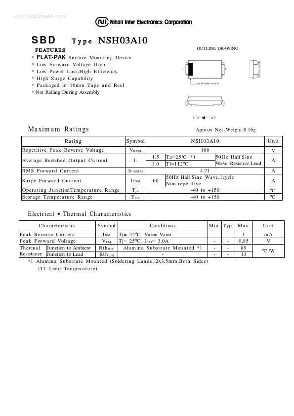 NSH03A10 Nihon Inter Electronics