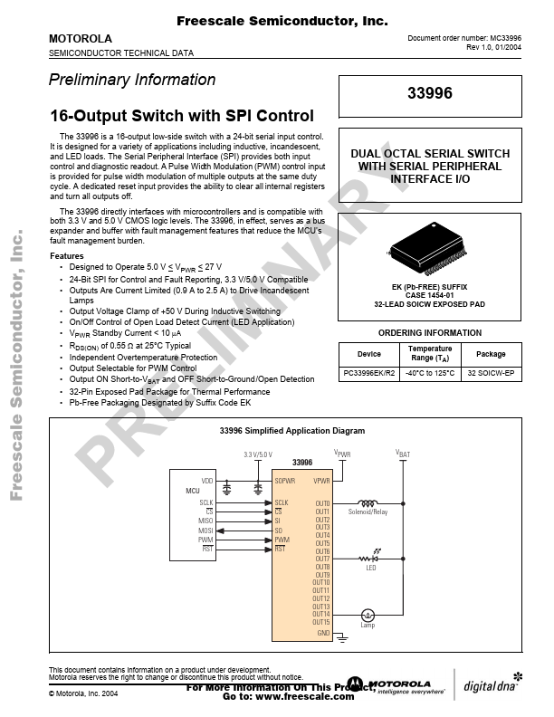 PC33996 Freescale Semiconductor