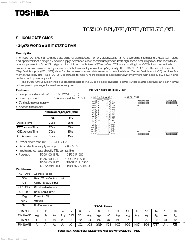 TC551001BPL-70L