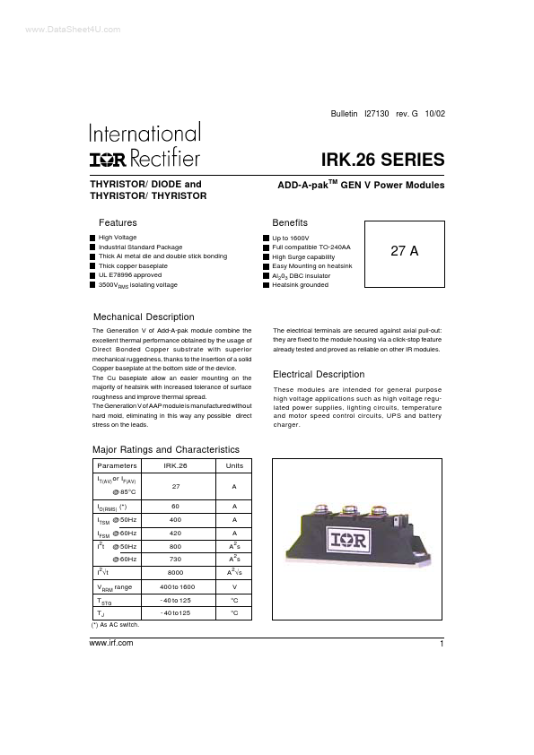 IRK27 International Rectifier