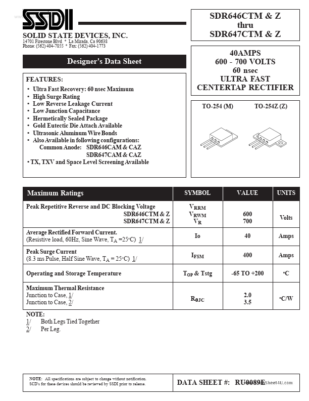 SDR647CTM