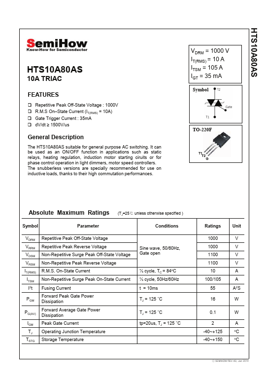 HTS10A80AS