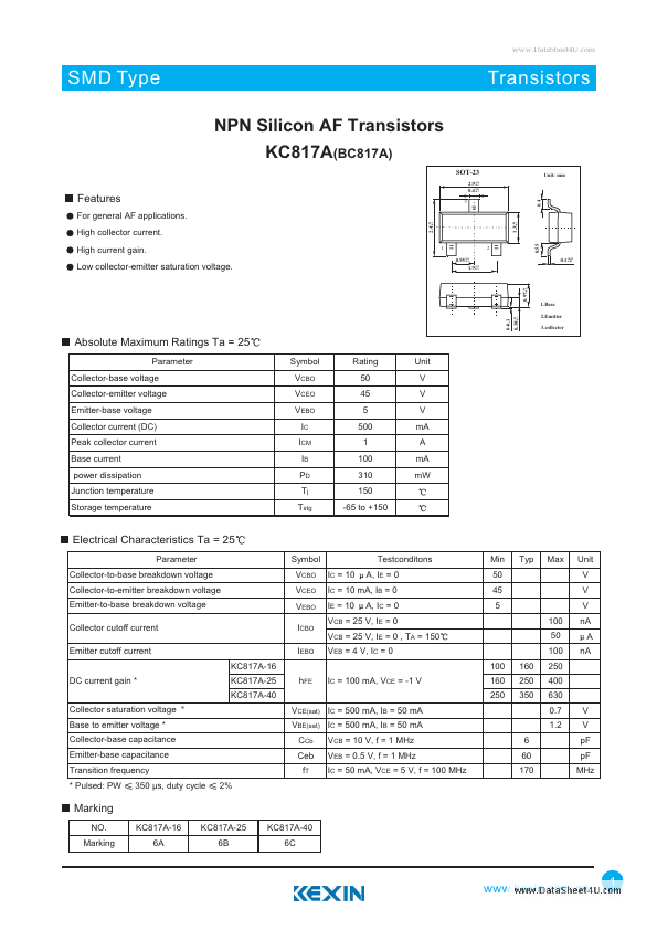 <?=KC817A-16?> डेटा पत्रक पीडीएफ