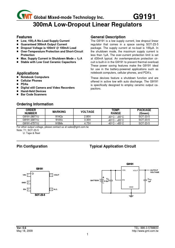 G9191 Global Mixed-mode Technology