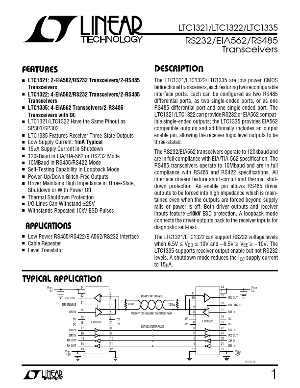 LTC1335 Linear Technology