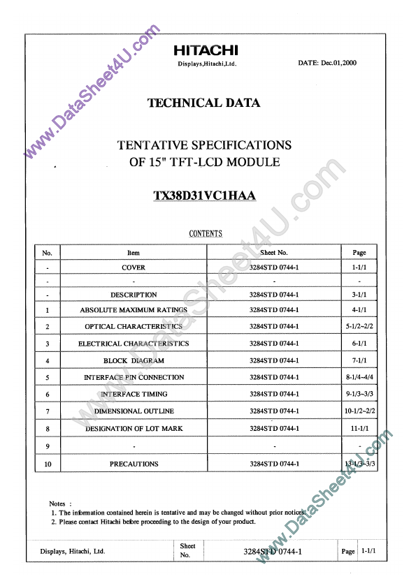 <?=TX38D31VC1HAA?> डेटा पत्रक पीडीएफ