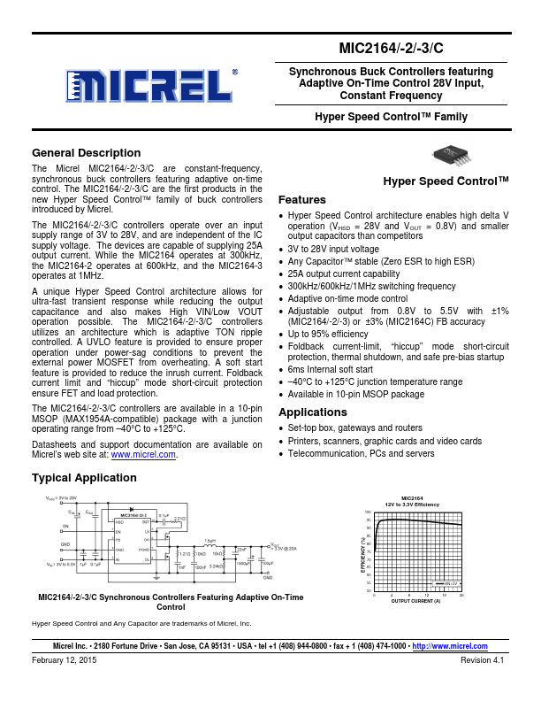 MIC2164 Micrel Semiconductor