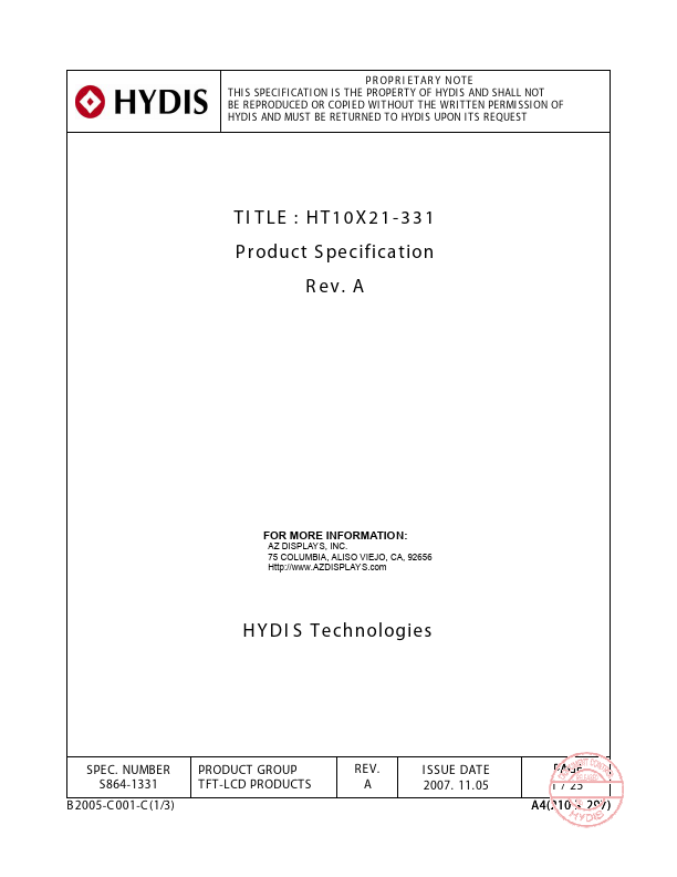 <?=HT10X21-331?> डेटा पत्रक पीडीएफ