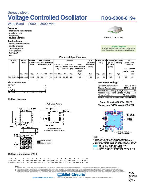 <?=ROS-3000-819+?> डेटा पत्रक पीडीएफ