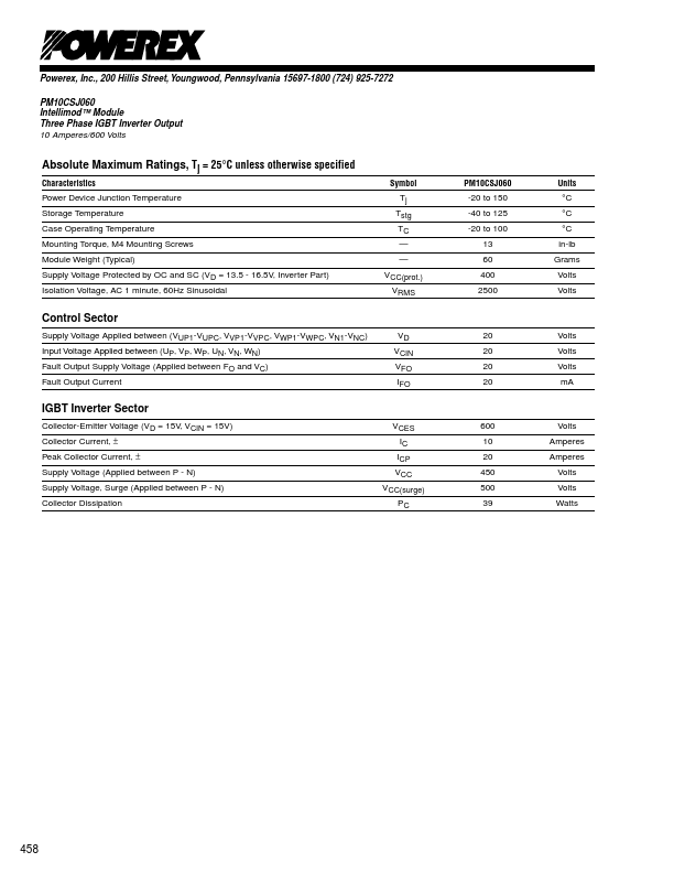 PM10CSJ060