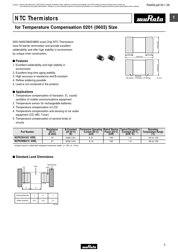 NCP18XW682x03RB Murata