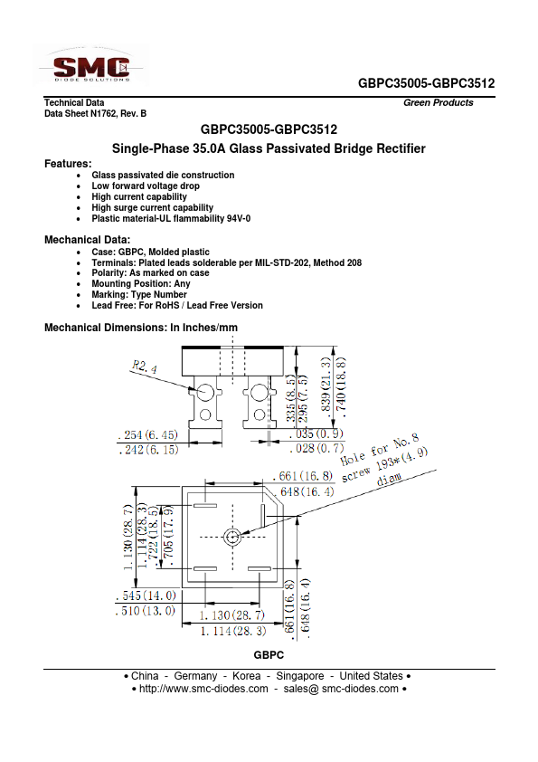 GBPC3504 Sangdest Microelectronics