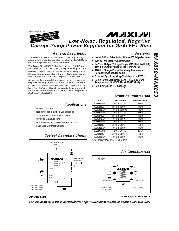 MAX851 Maxim