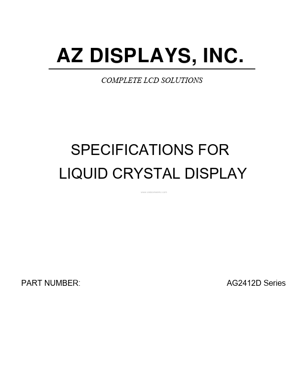 AGM2412D AZ Displays